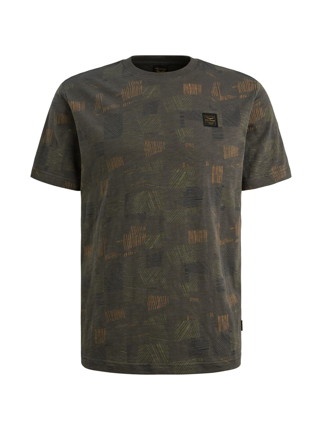 PME-Legend t-shirt k/m heren groen dessin – PTSS2602561