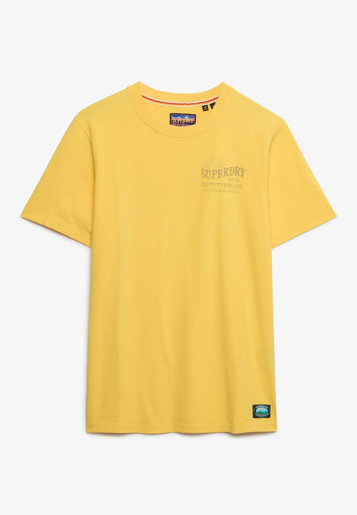 Superdry Outdoors Mountain T-shirt licht geel – heren