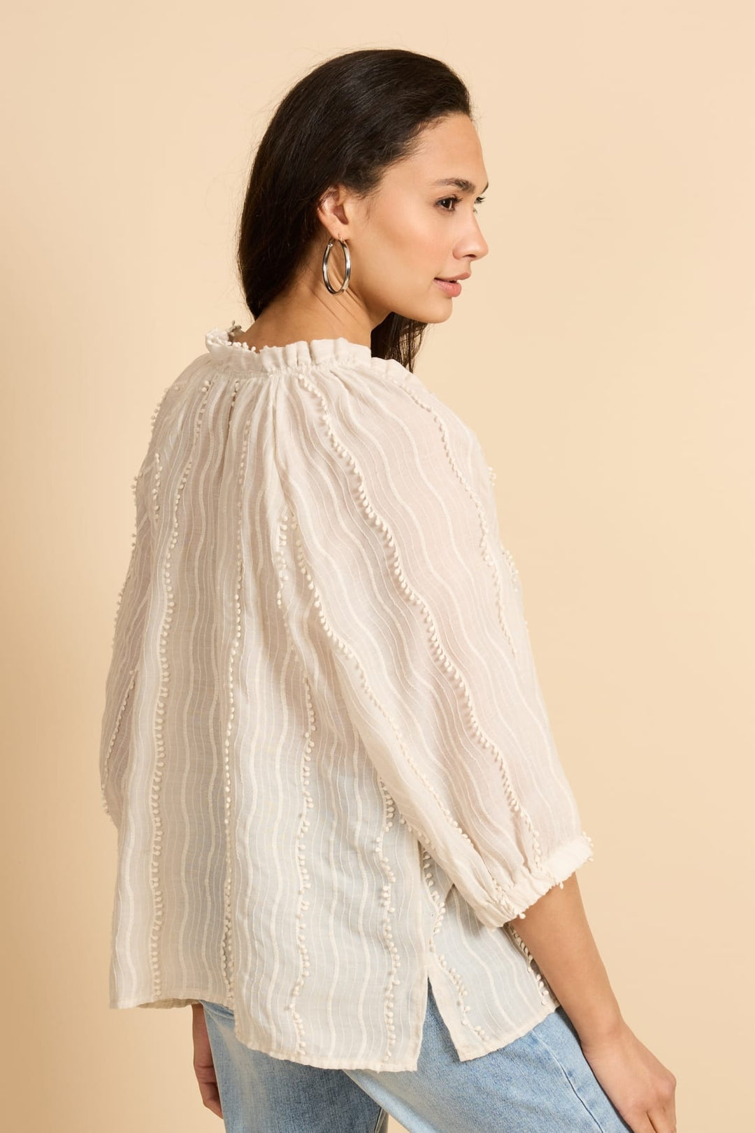 G-Maxx 26ZTG11 blouse l/m dames beige