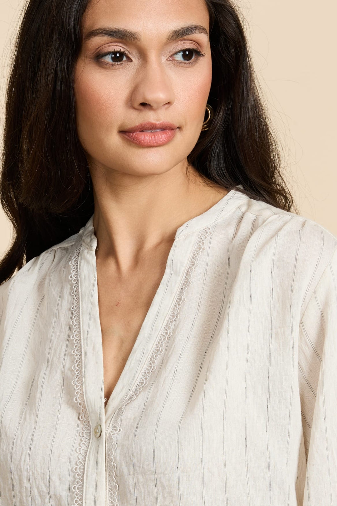 G-Maxx Wivine blouse beige – dames blouse l/m