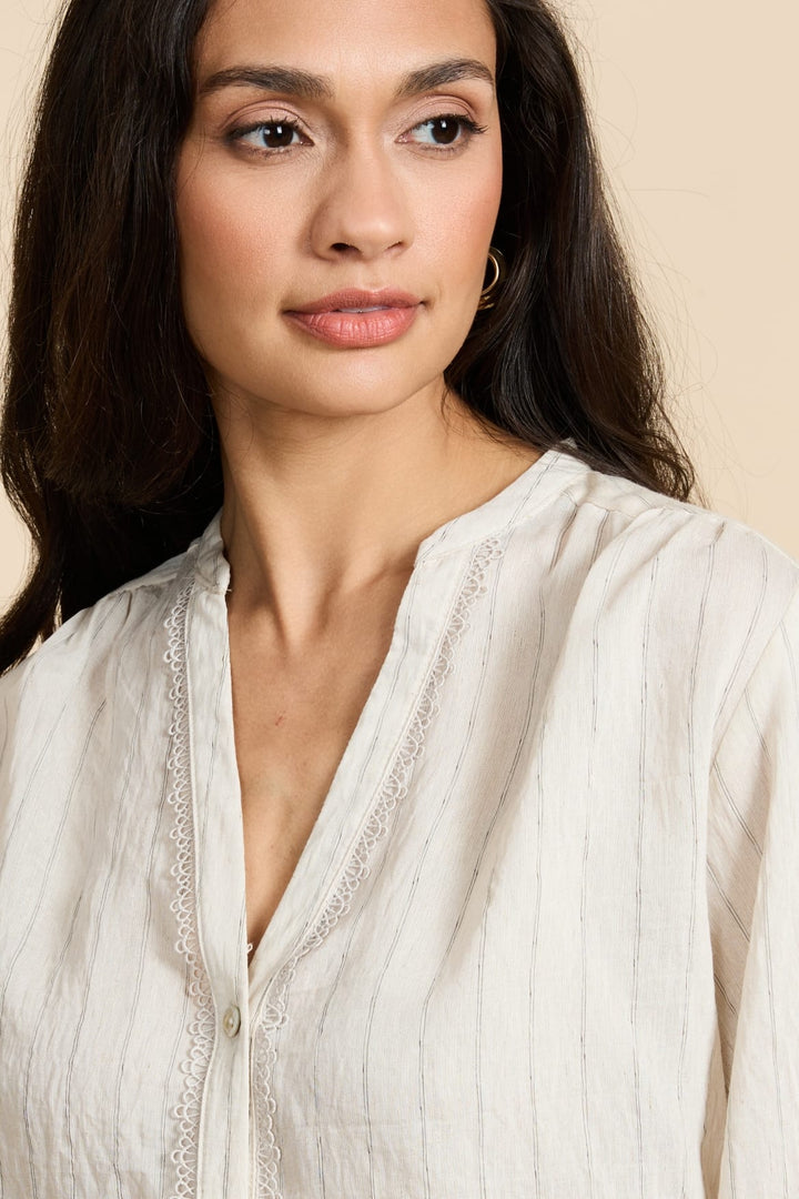 G-Maxx Wivine blouse beige – dames blouse l/m