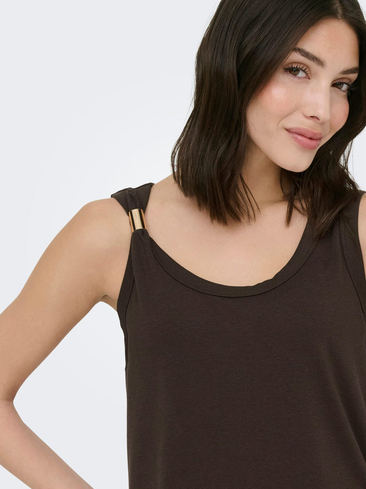 Jacqueline de Yong Uffa singlet steenrood – dames