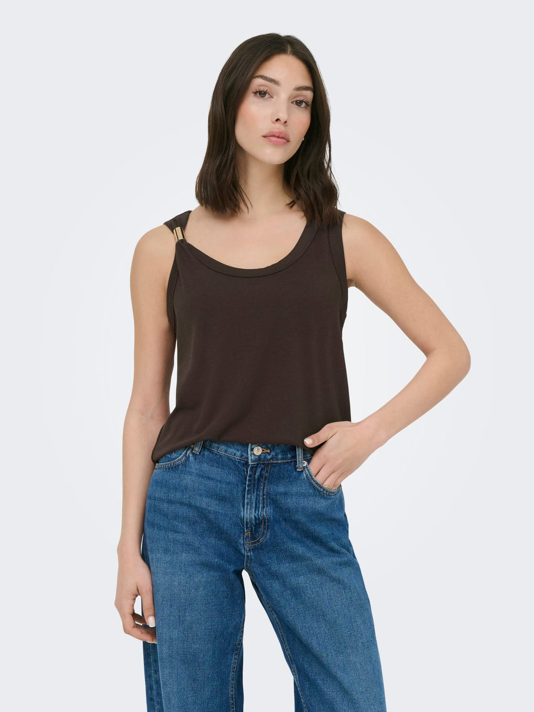 Jacqueline de Yong Uffa singlet steenrood – dames