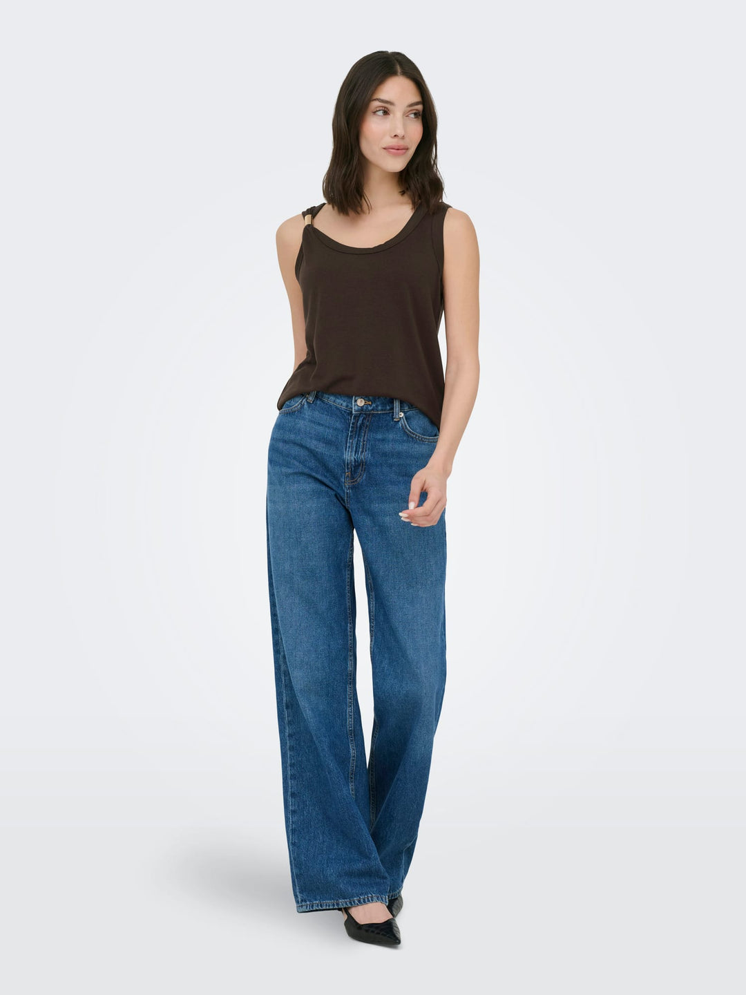 Jacqueline de Yong Uffa singlet steenrood – dames