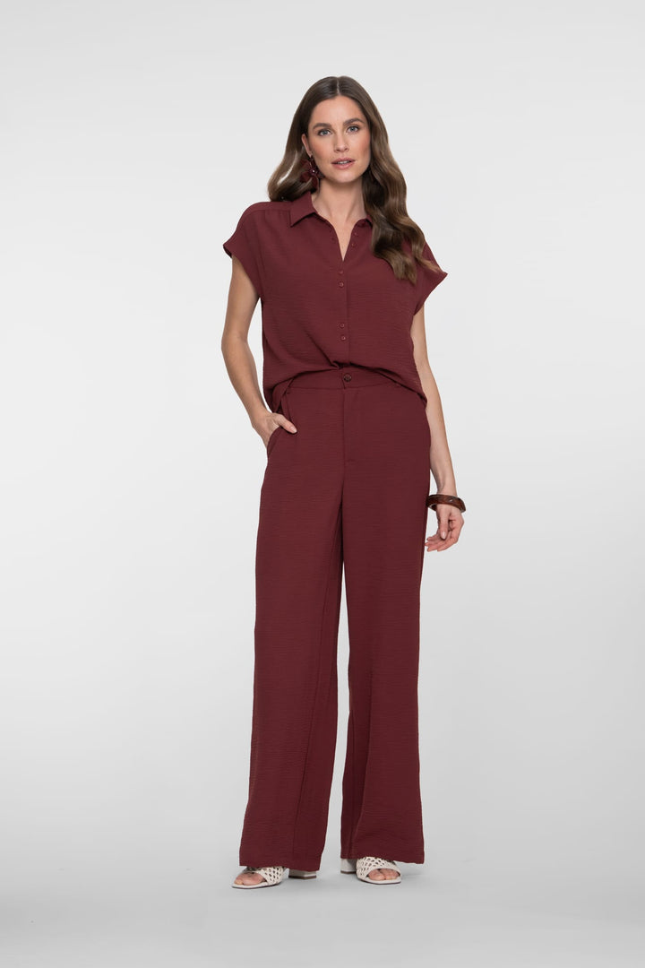 Geisha 61111-21 bordeaux lange broek dames