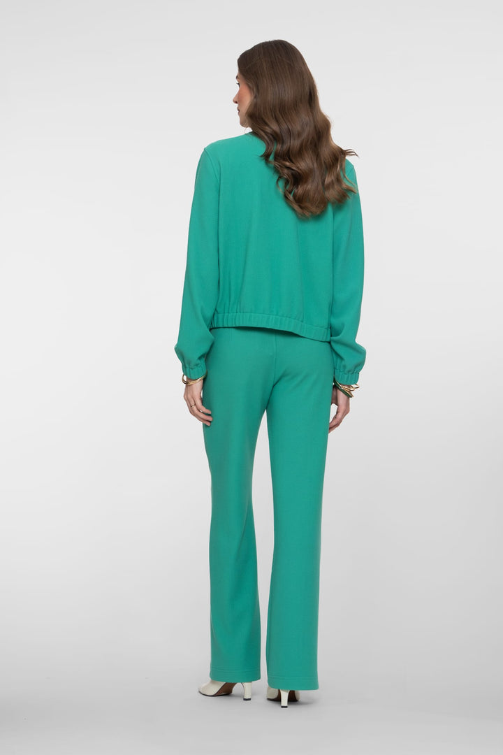Geisha lange broek dames groen dessin – 61110-21