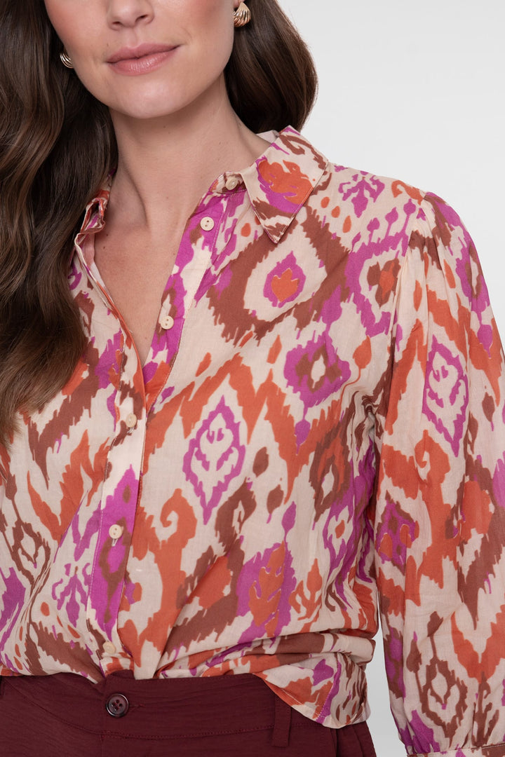 Geisha blouse 63207-20 ecru dessin – dames