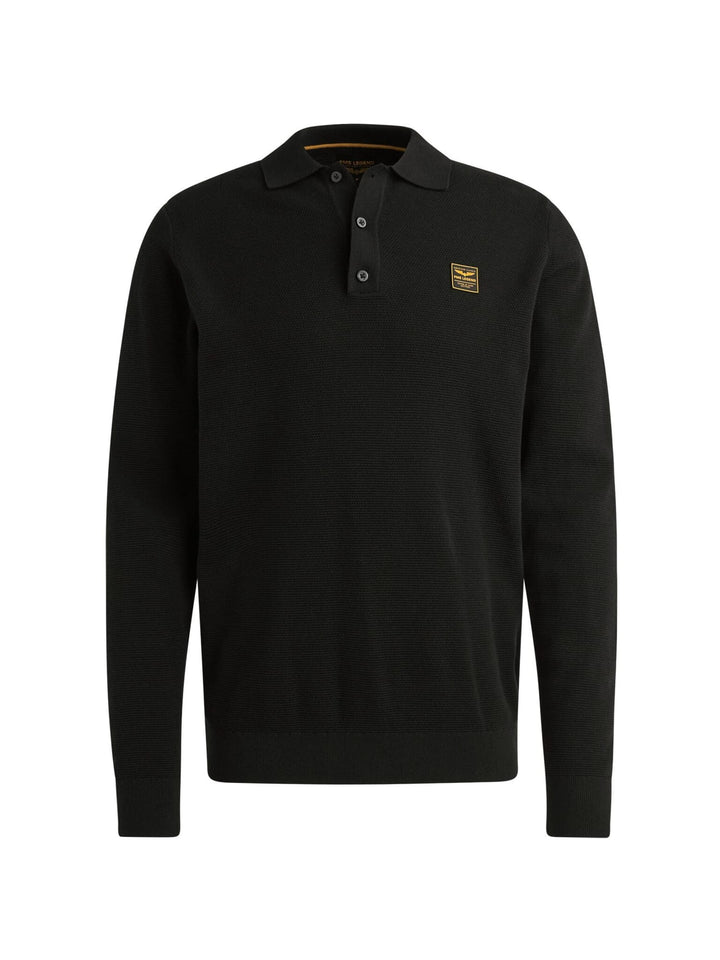 PME-Legend PPS2509851 polo lange mouw zwart – heren