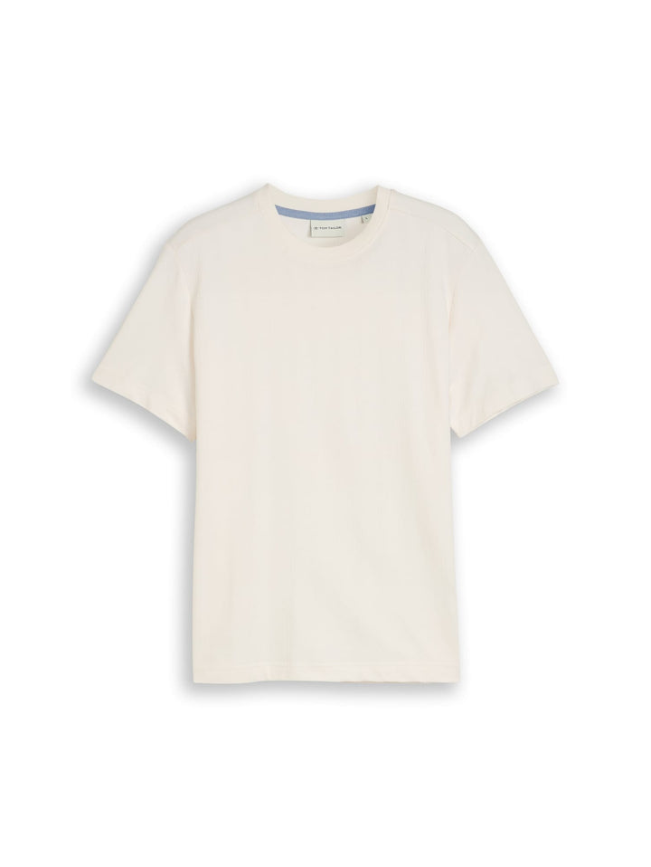 Tom Tailor 1051165 T-shirt k/m ecru – heren