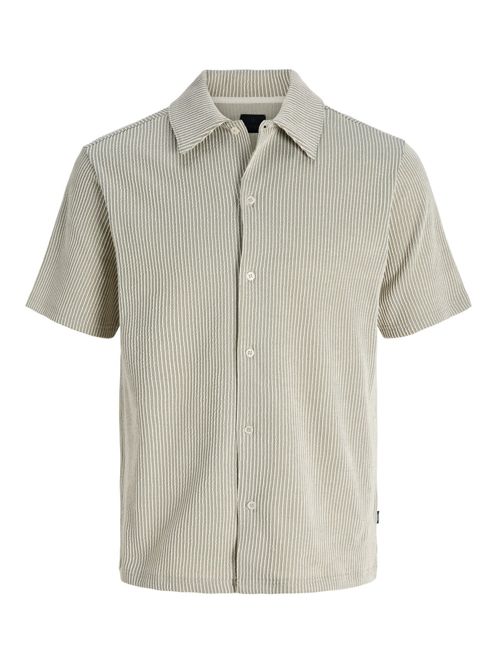 Jack & Jones overhemd k/m olijf – heren