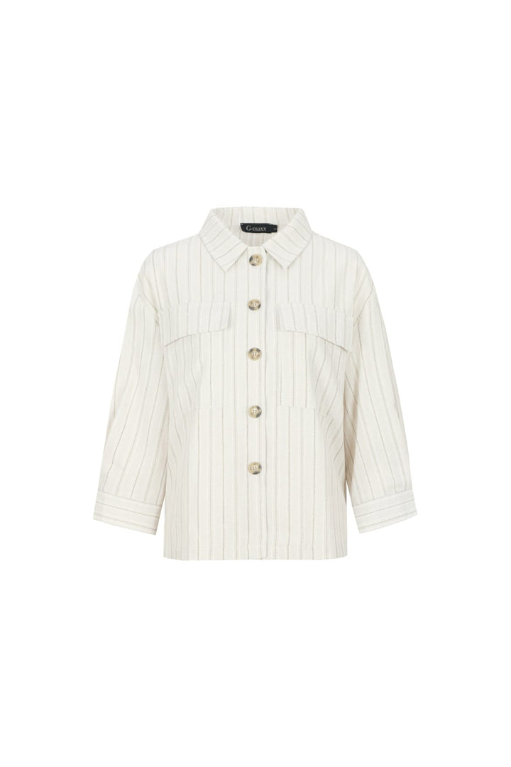 G-Maxx Bellamy blouse beige – dames