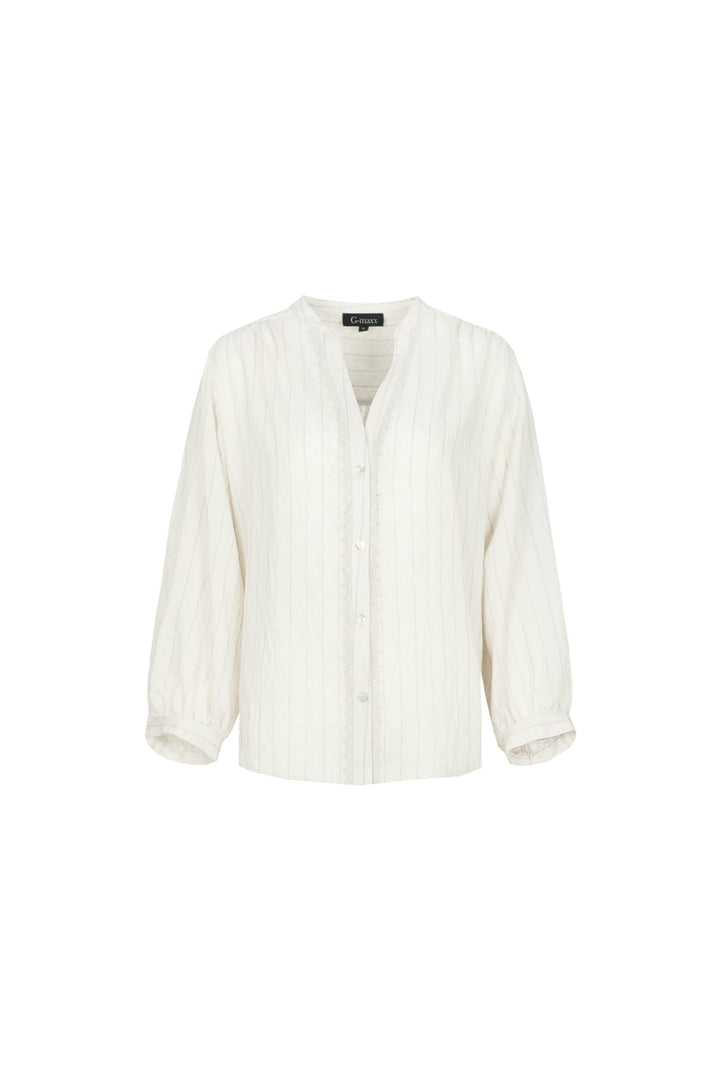 G-Maxx Wivine blouse beige – dames blouse l/m