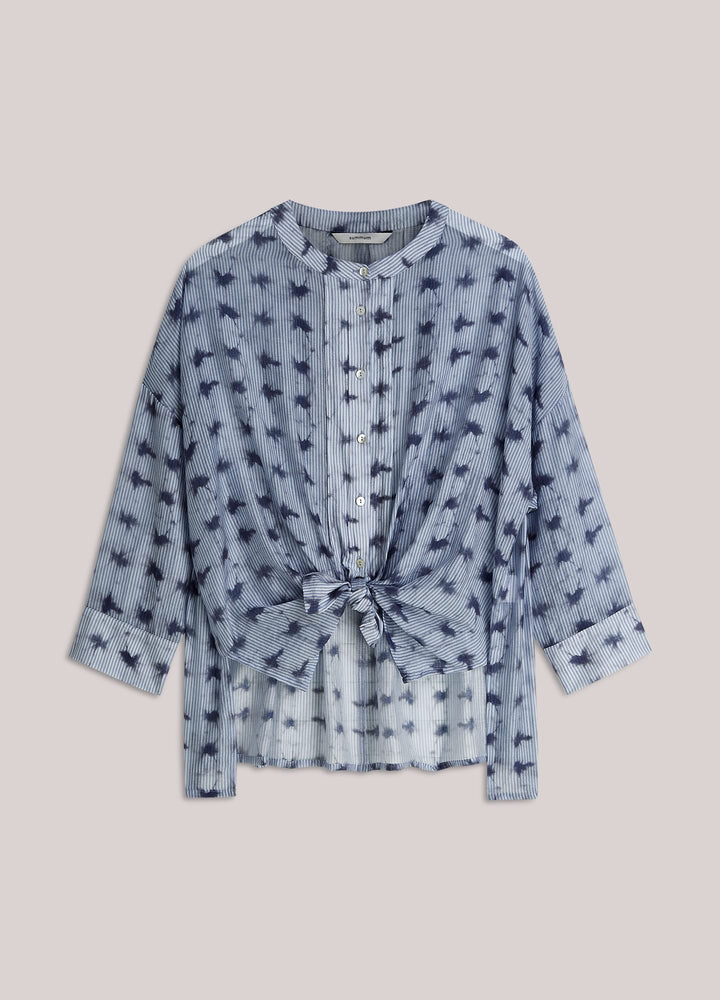 Summum blouse l/m dames blauw dessin – 2S3463-12368