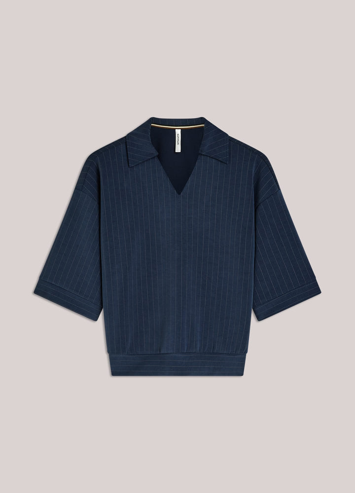 Summum top k/m dames blauw dessin – 3S5253-30716