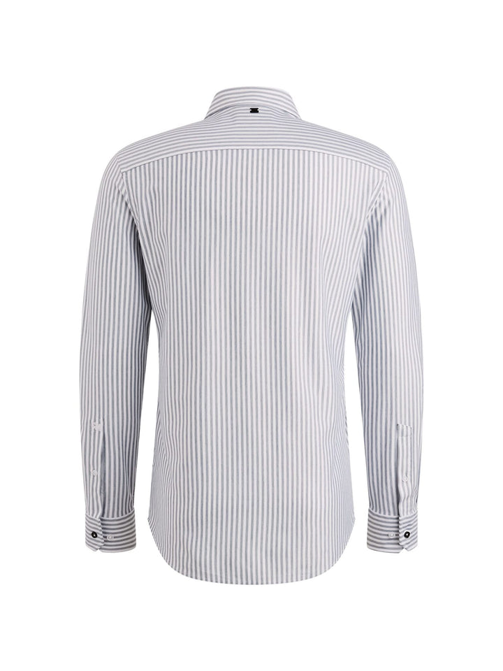 Vanguard overhemd l/m blauw dessin – heren