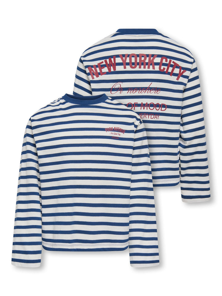 kids only 15382349 lida t-shirt l/m meisjes blauw dessin