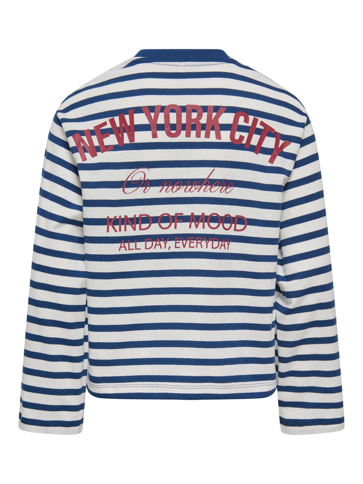 kids only 15382349 lida t-shirt l/m meisjes blauw dessin