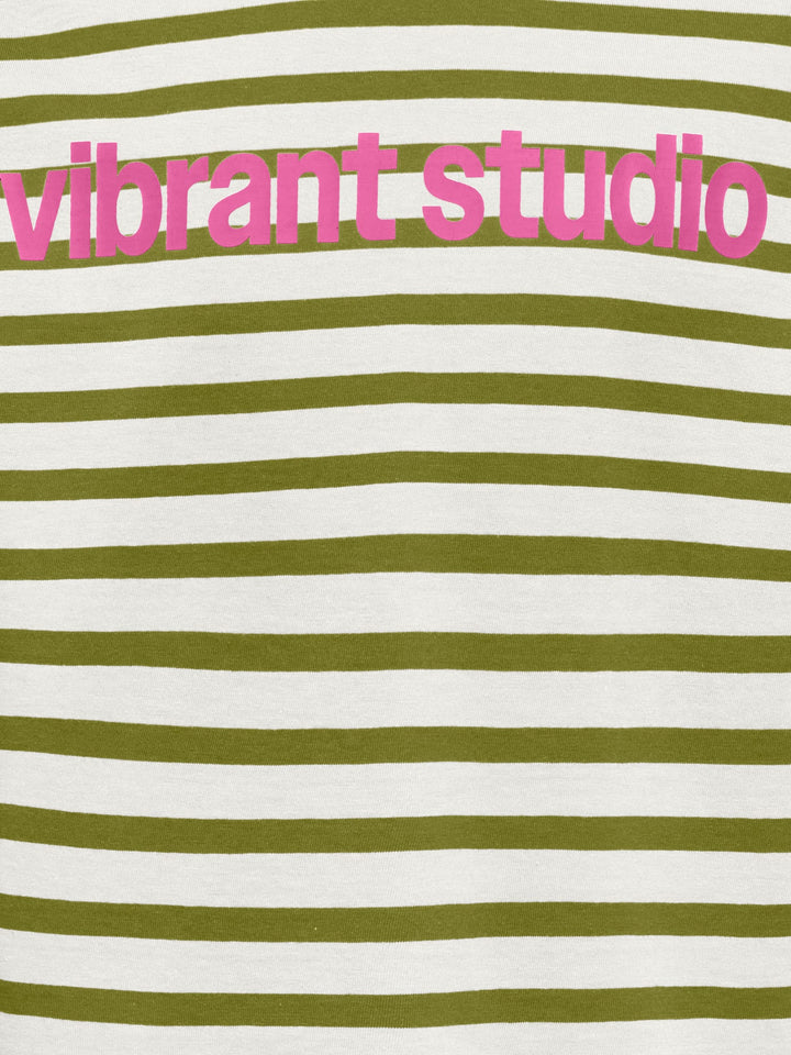 kids only KOGLIDA L/S STRIPE TOP JRS t-shirt l/m groen dessin