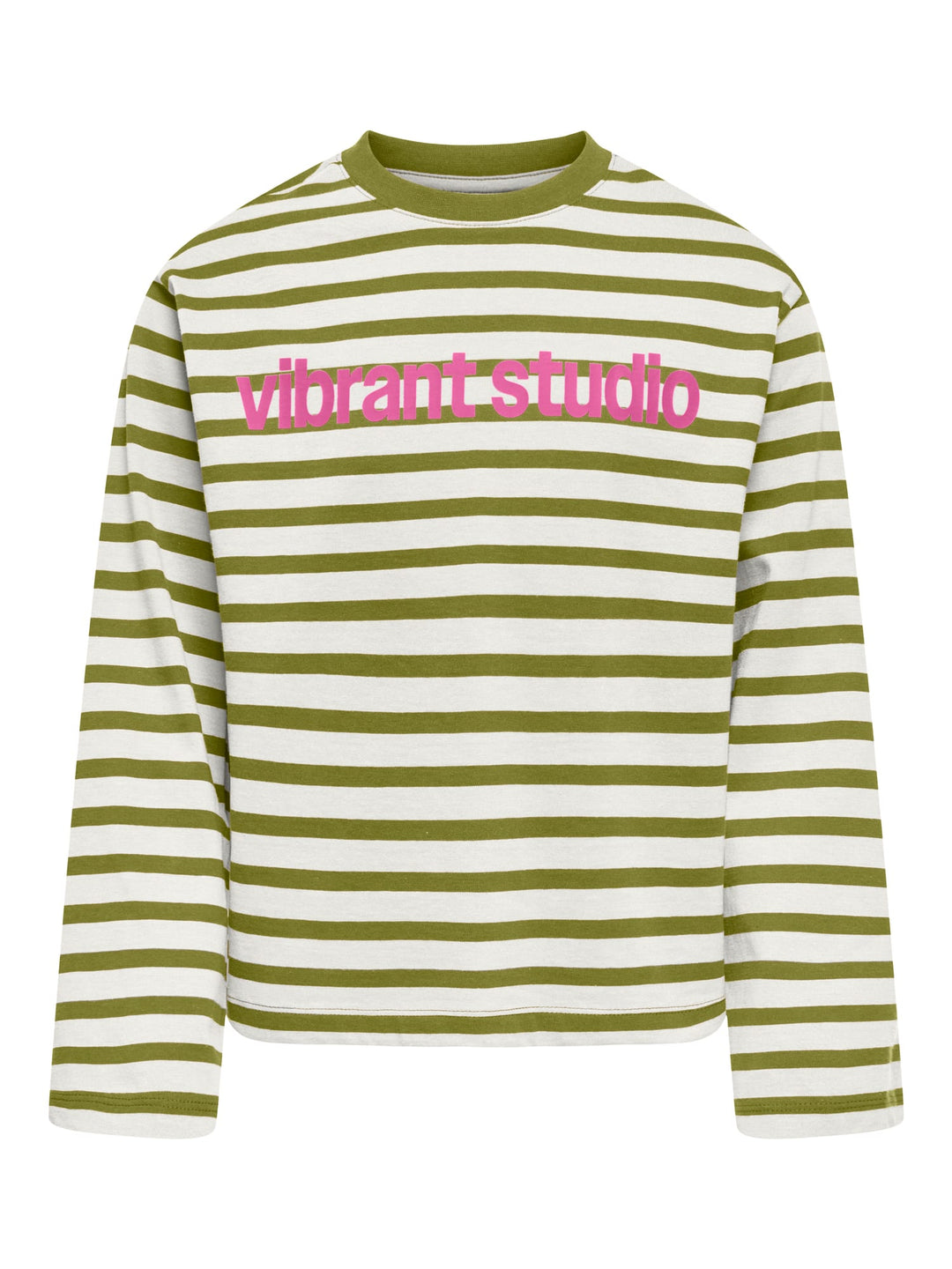 kids only KOGLIDA L/S STRIPE TOP JRS t-shirt l/m groen dessin