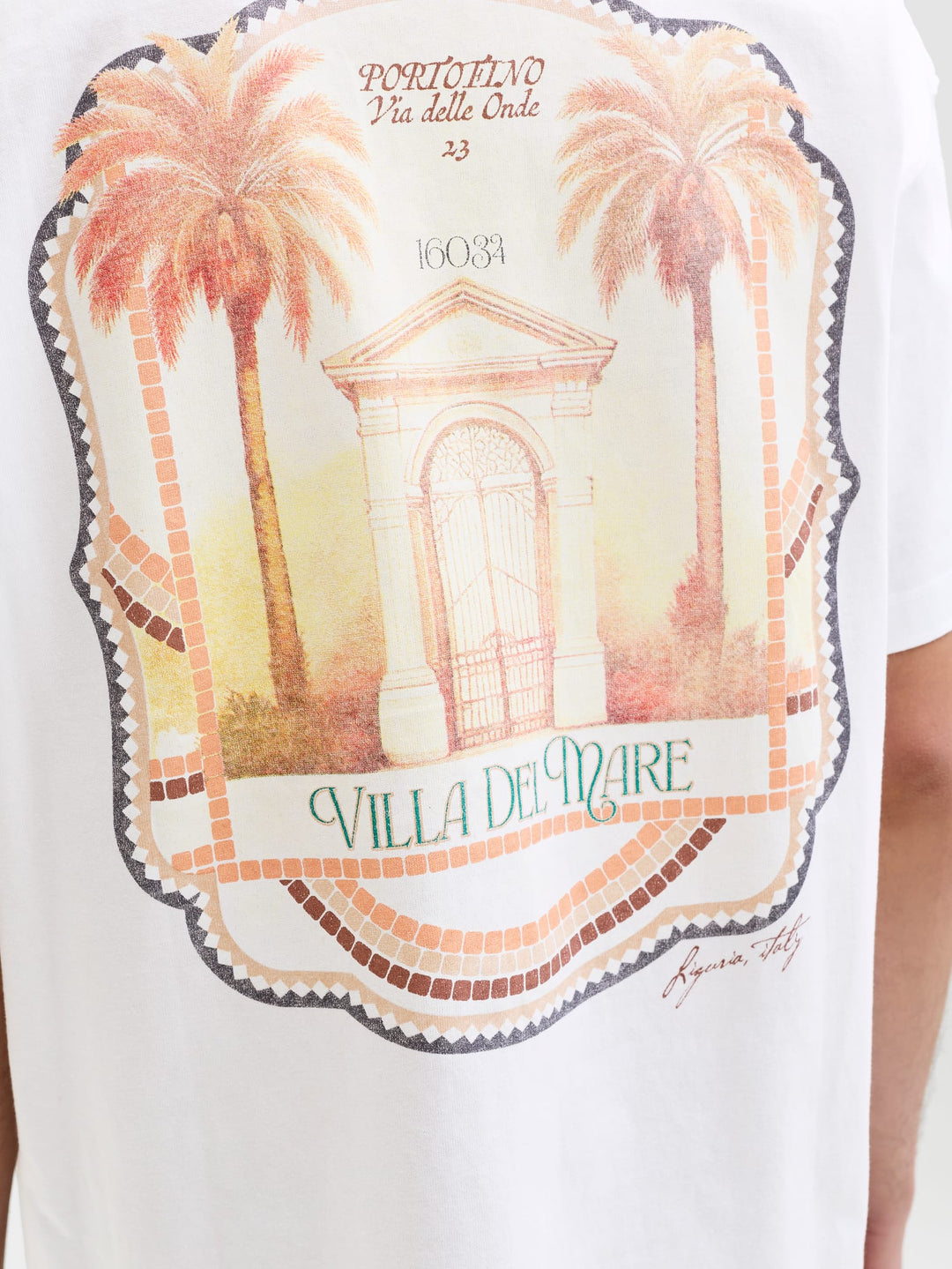 Jack & Jones T-shirt k/m heren wit dessin