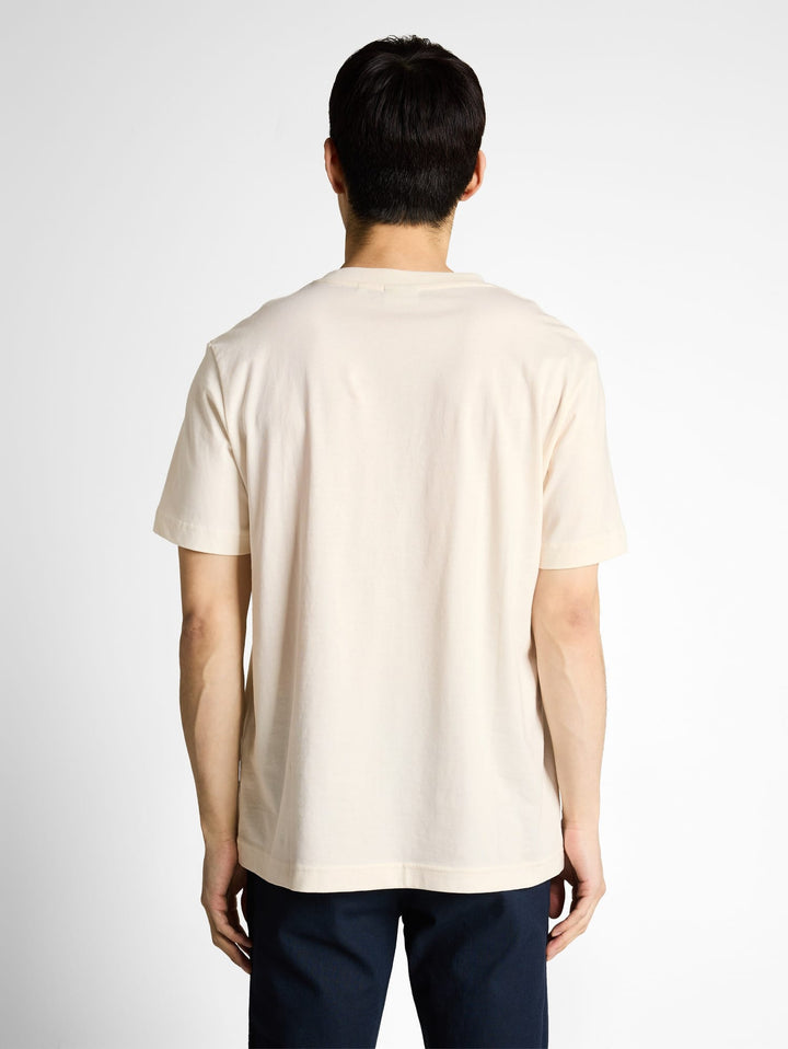 Tom Tailor T-shirt in used look – heren - Off-white
