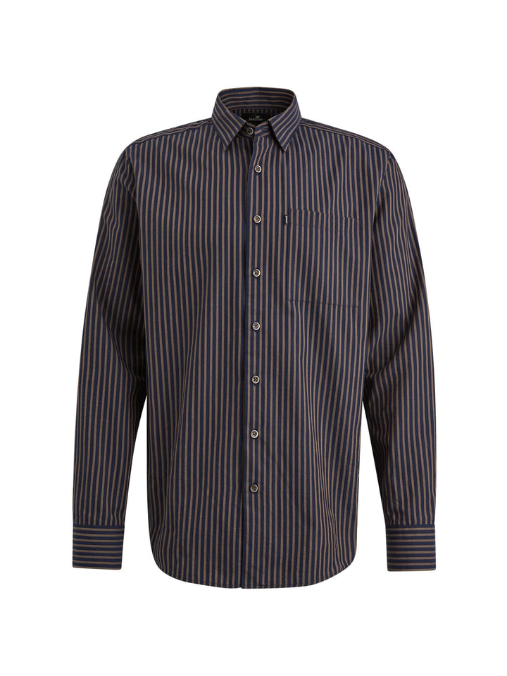 Vanguard overhemd l/m heren blauw dessin – VSI2409219