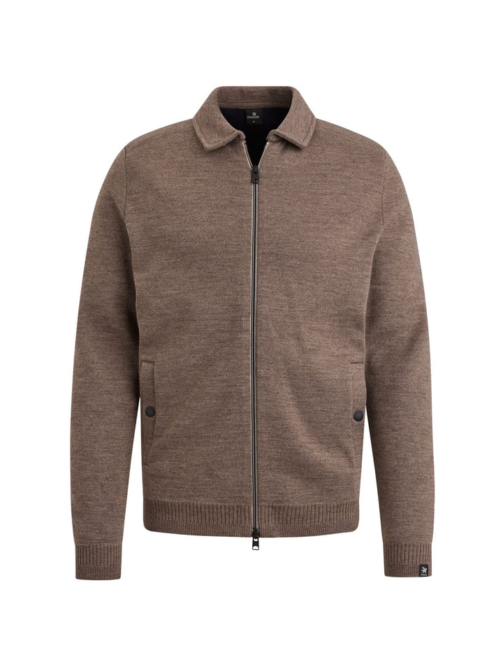 Vanguard VKC2409378 vest sweat heren taupe