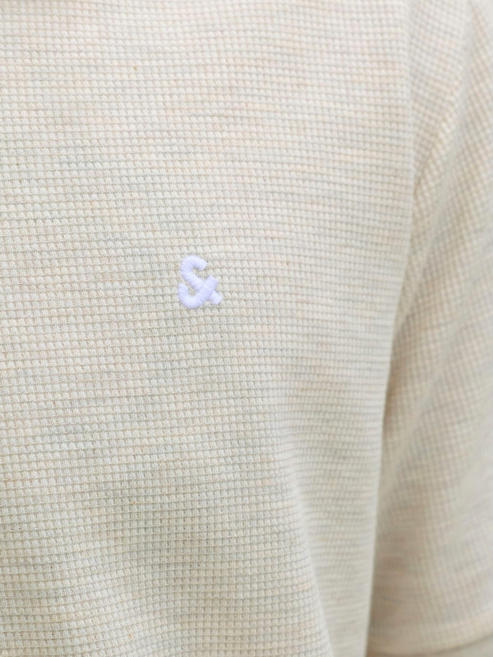 Jack & Jones polo k/m heren beige – 12268130 Austin