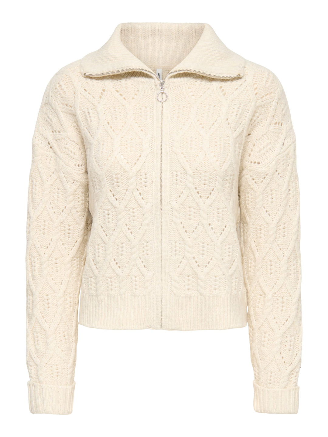 Only 15381489 Freja gebreid vest off-white
