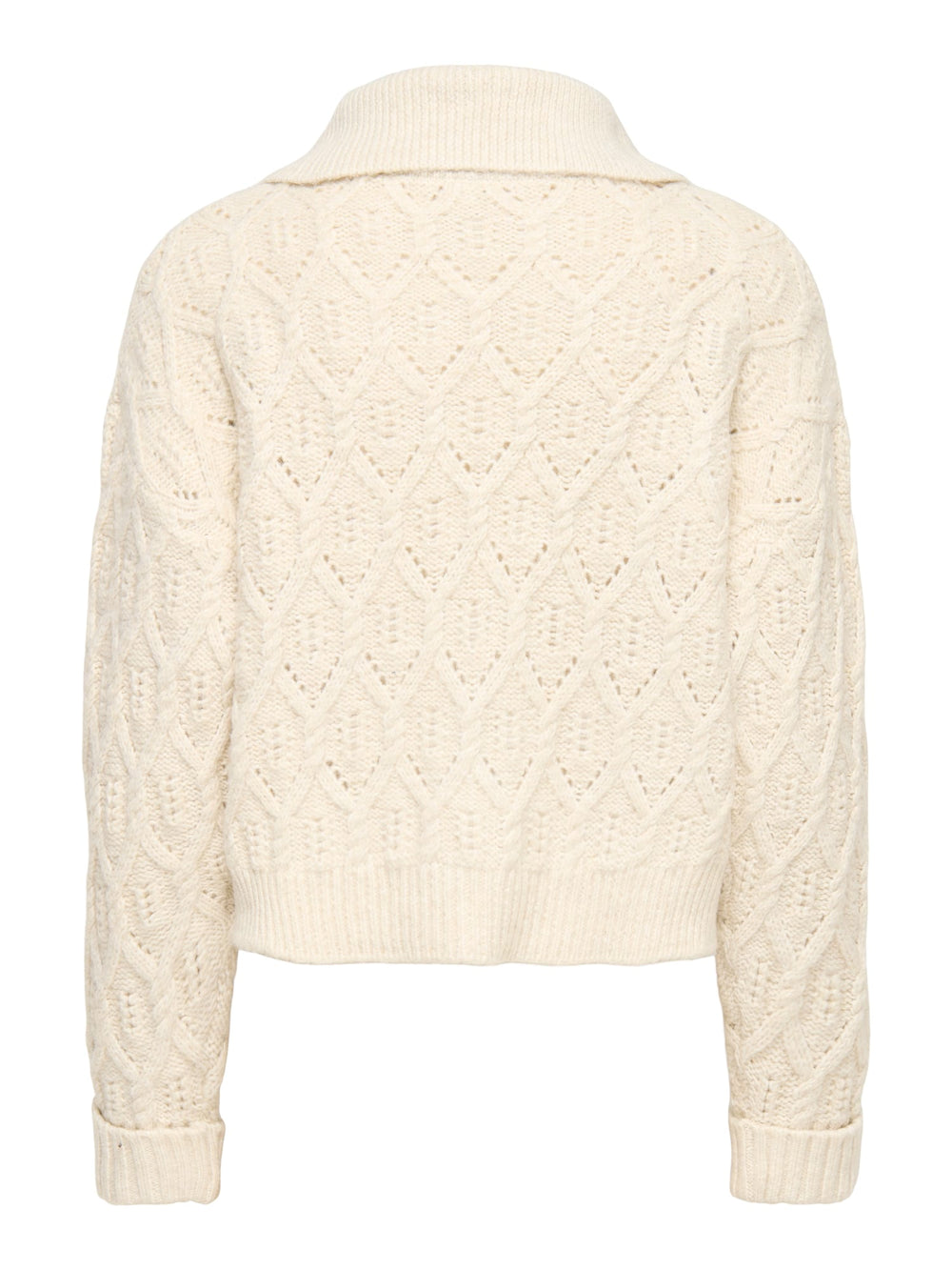 Only 15381489 Freja gebreid vest off-white