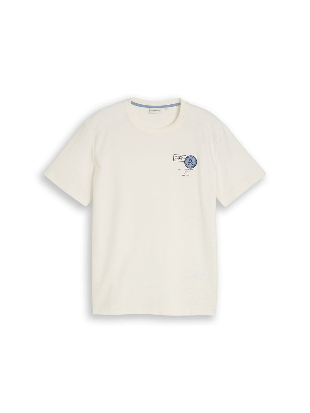Tom Tailor 1051169 t-shirt k/m heren ecru