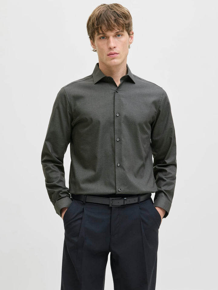 Jack & Jones Blaparker overhemd l/m antraciet – heren