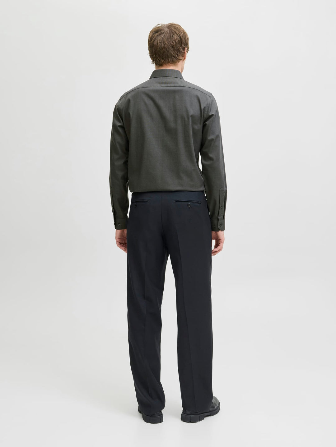 Jack & Jones Blaparker overhemd l/m antraciet – heren