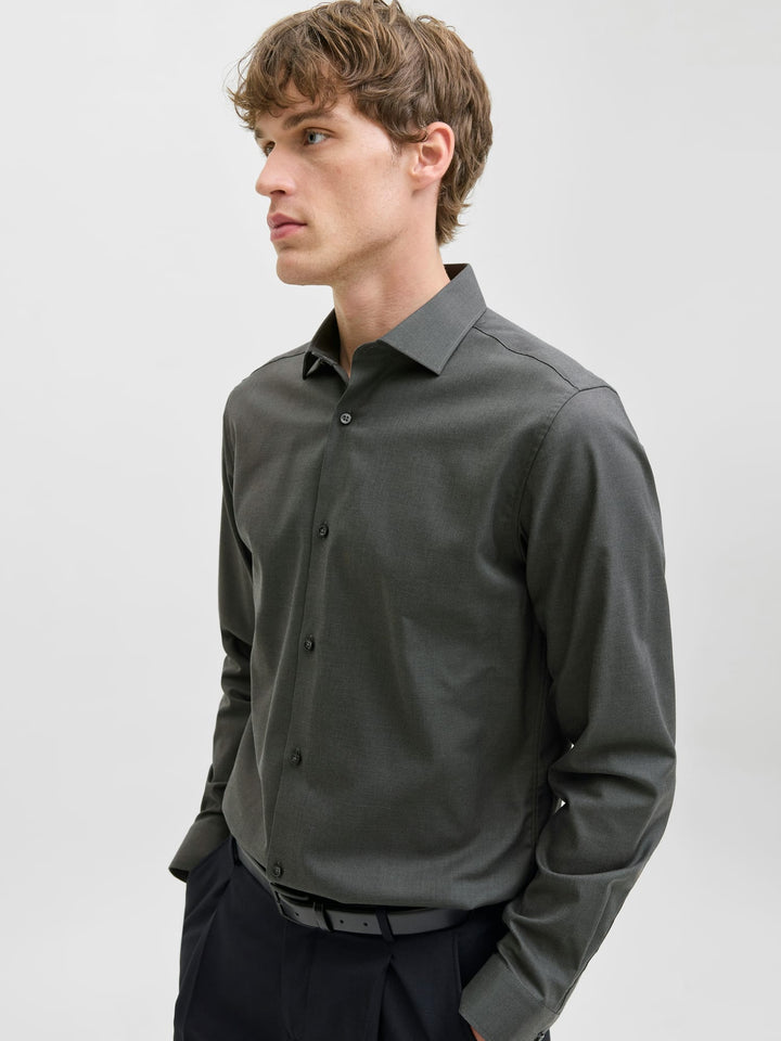 Jack & Jones Blaparker overhemd l/m antraciet – heren