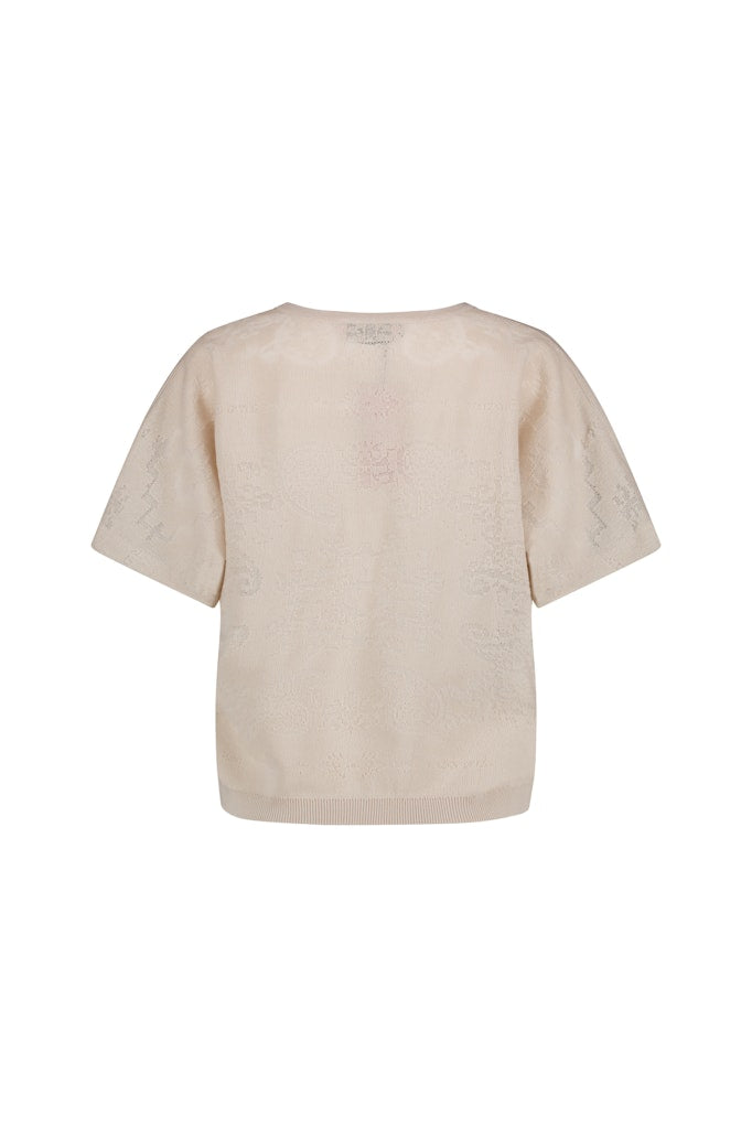 Studio Anneloes Robin paisley top – dames top - Off-white