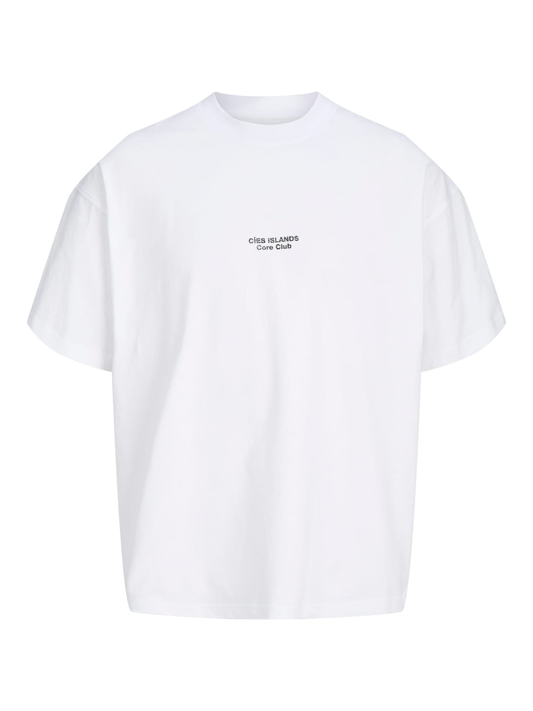 Jack & Jones JCOSOLANA CHECKERED BACK TEE SS CREW - T-shirt heren - Off-white