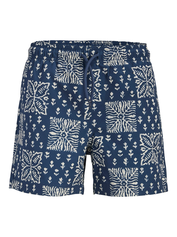 jack & jones kids 12291861 zwembroek jongens blauw dessin