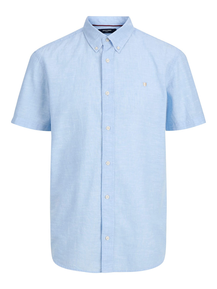 Jack &amp; Jones 12295803 overhemd k/m lichtblauw – heren