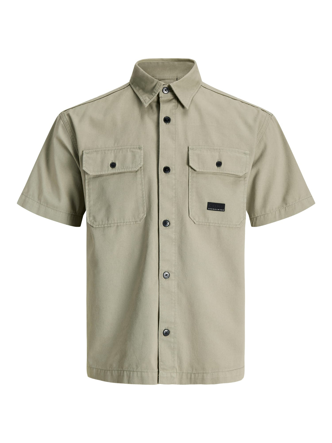 Jack & Jones JCOBEN CLASSIC FUSION SHIRT SS – heren overhemd - Olijf