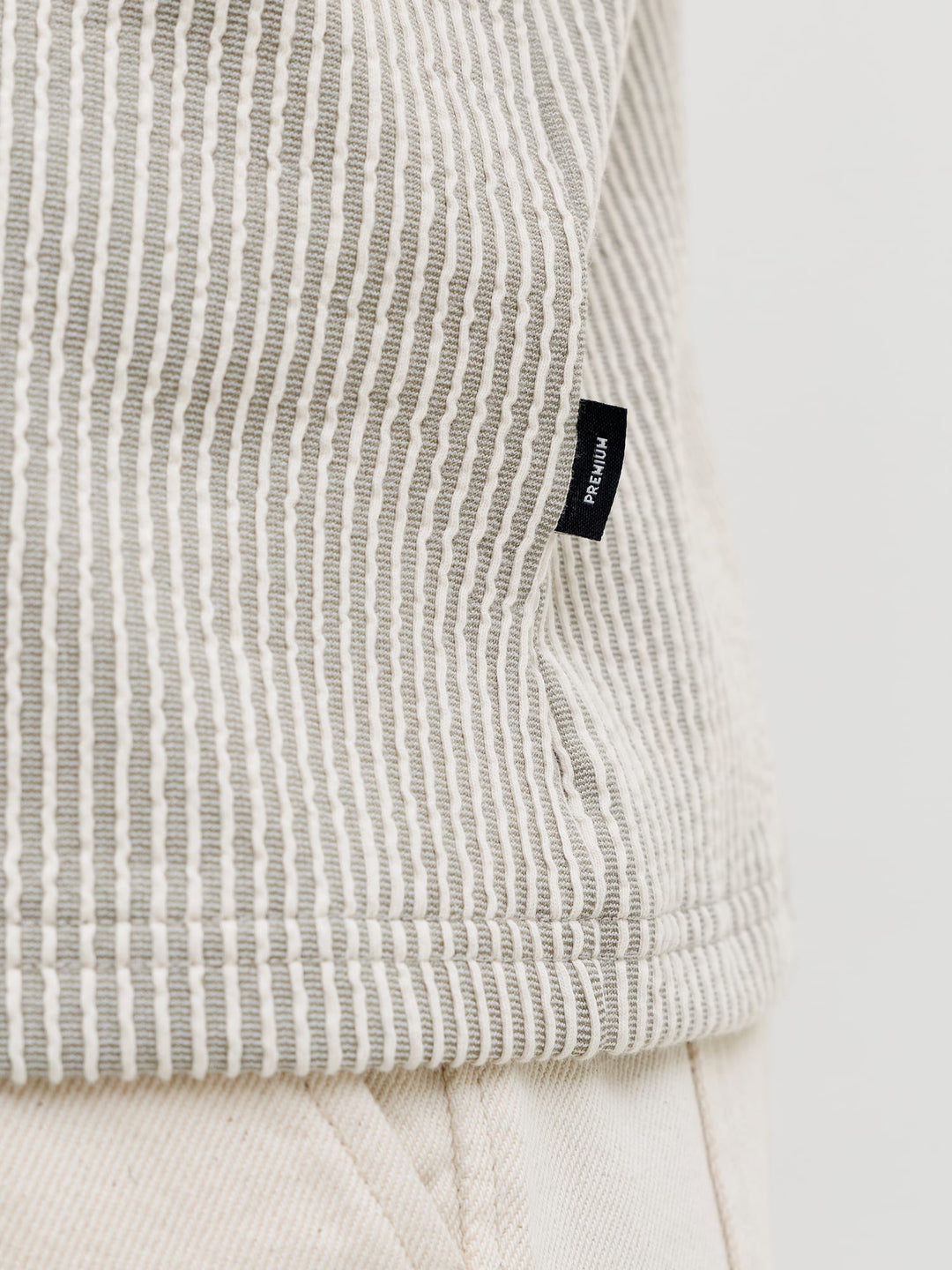 Jack & Jones overhemd k/m olijf – heren