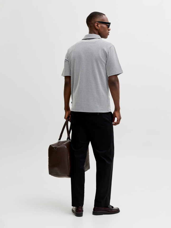 Jack & Jones overhemd k/m blauw dessin – heren
