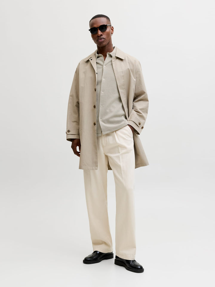 Jack & Jones overhemd k/m olijf – heren