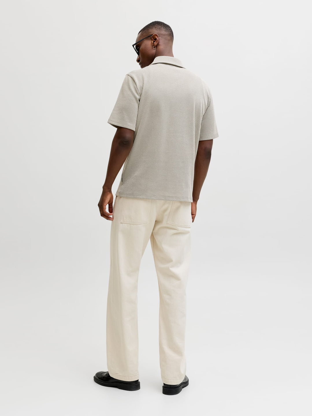 Jack & Jones overhemd k/m olijf – heren