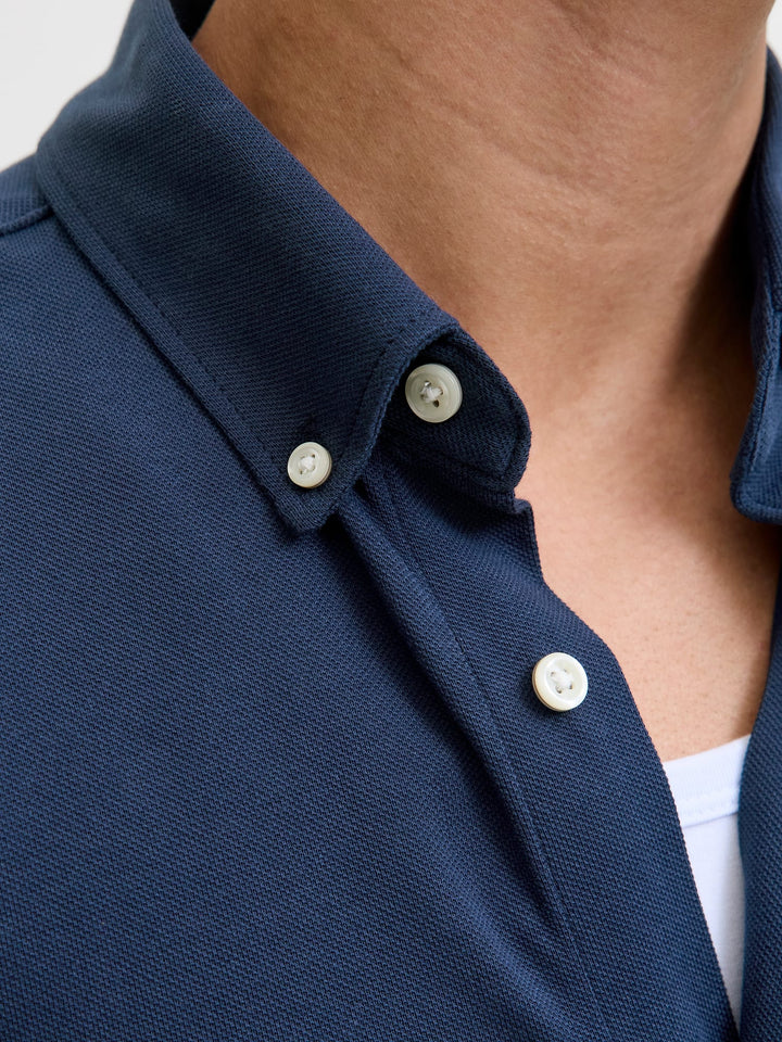 Jack &amp; Jones 12284463 Blake overhemd l/m navy – heren