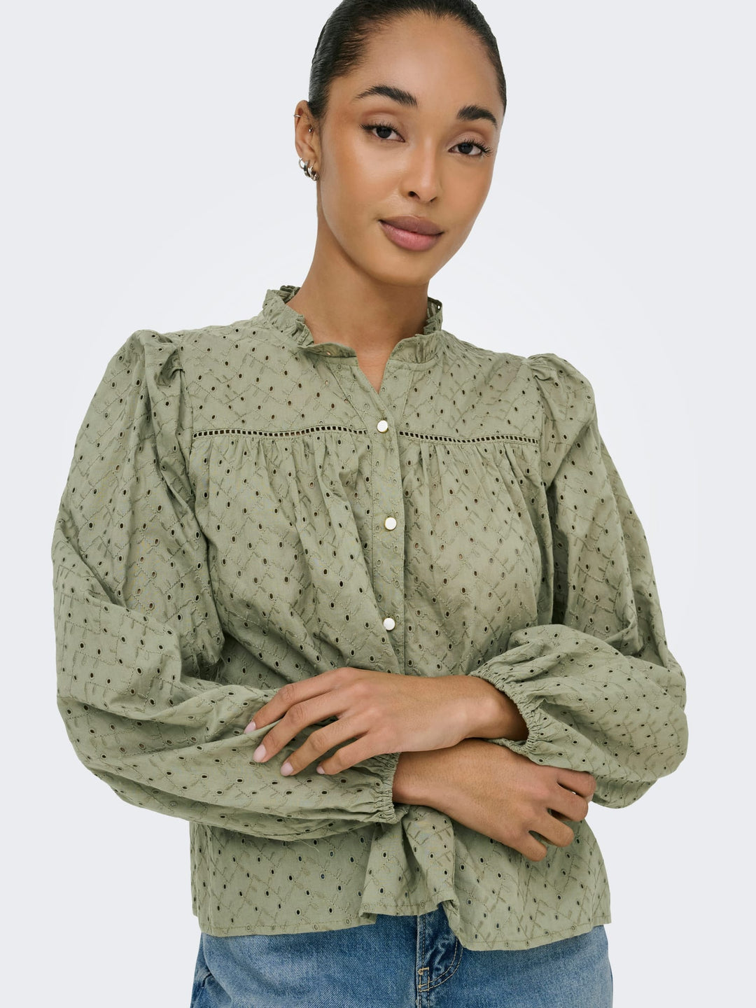 Only Noelys blouse olijf – dames