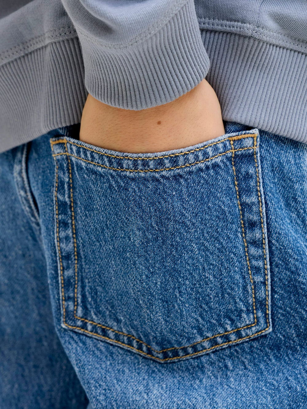 Jack & Jones Kids Clark jeans regular fit – jongens - Blue Denim