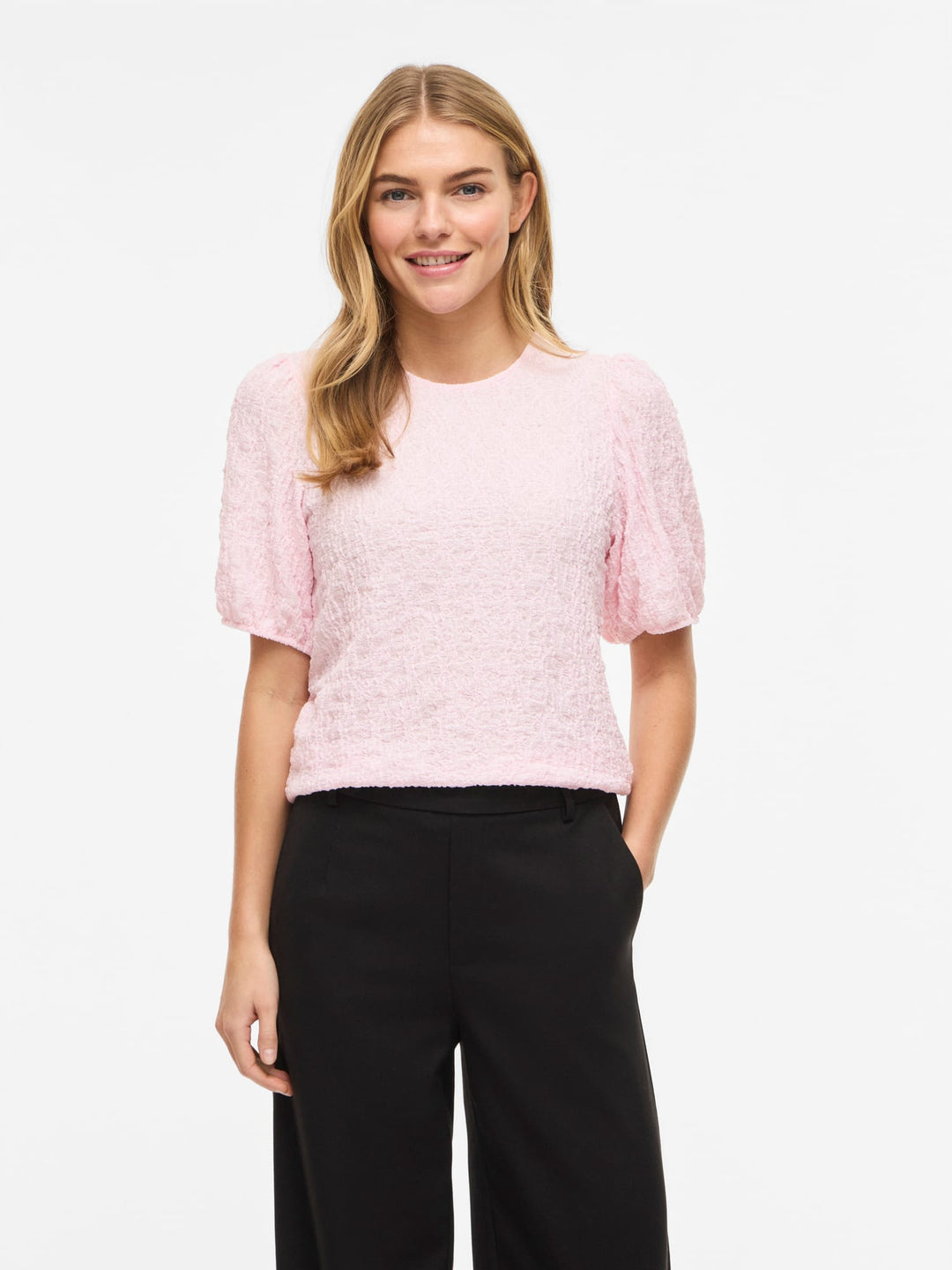 Vila 14111805 Fall t-shirt licht roze – dames