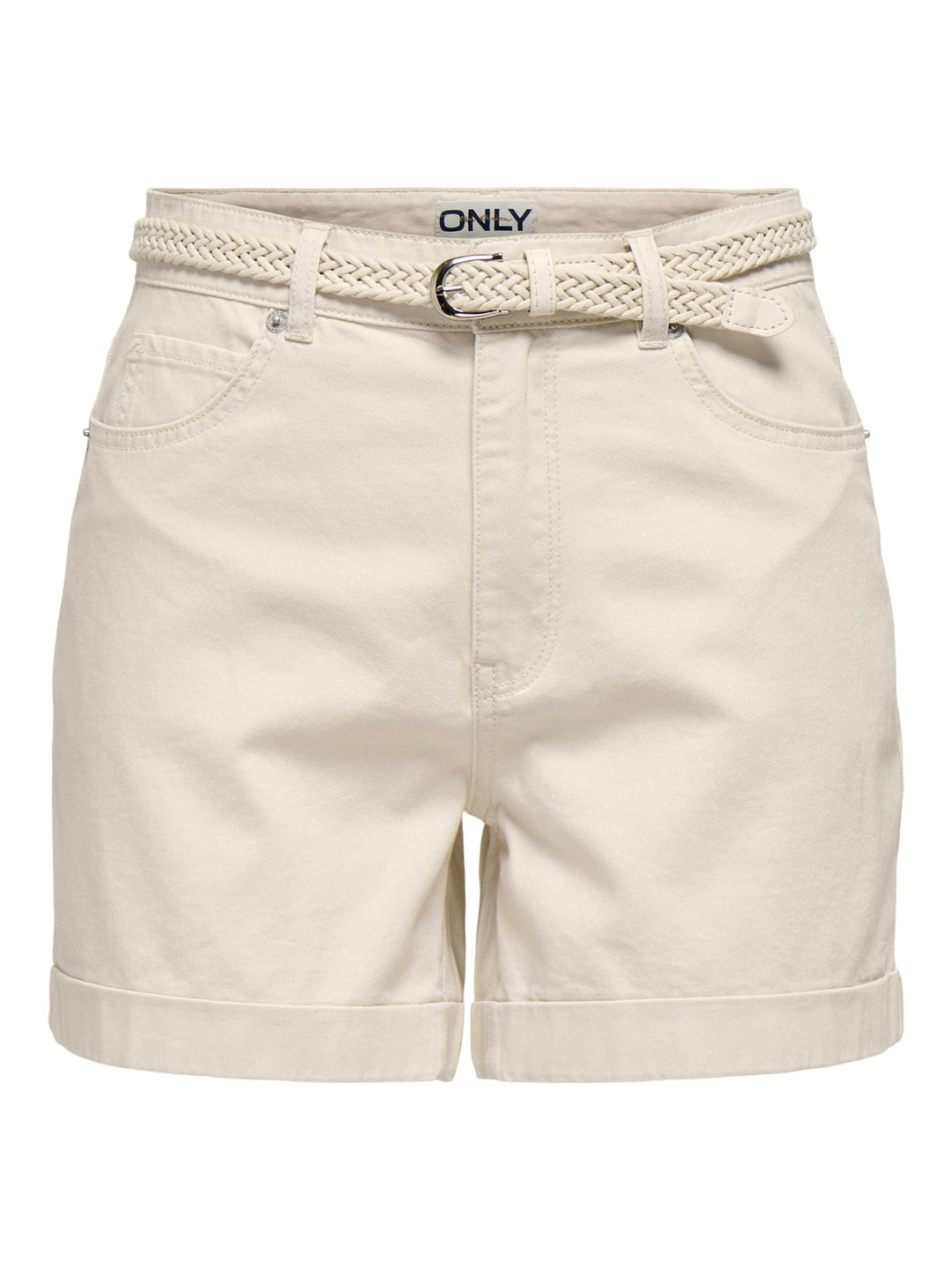 Only ONLVEGA-SILLA HW MOM BELT SHORTS wit dessin – dames