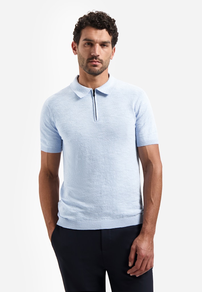 No Excess polo lichtblauw – heren
