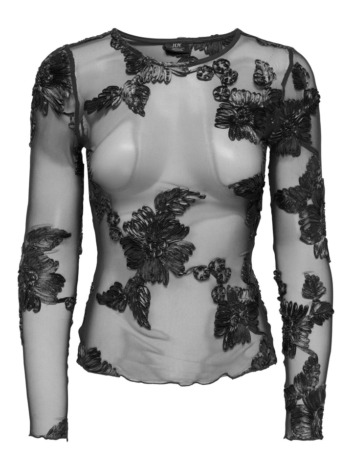 Jacqueline de Yong 15379869 Casablanca top l/m zwart